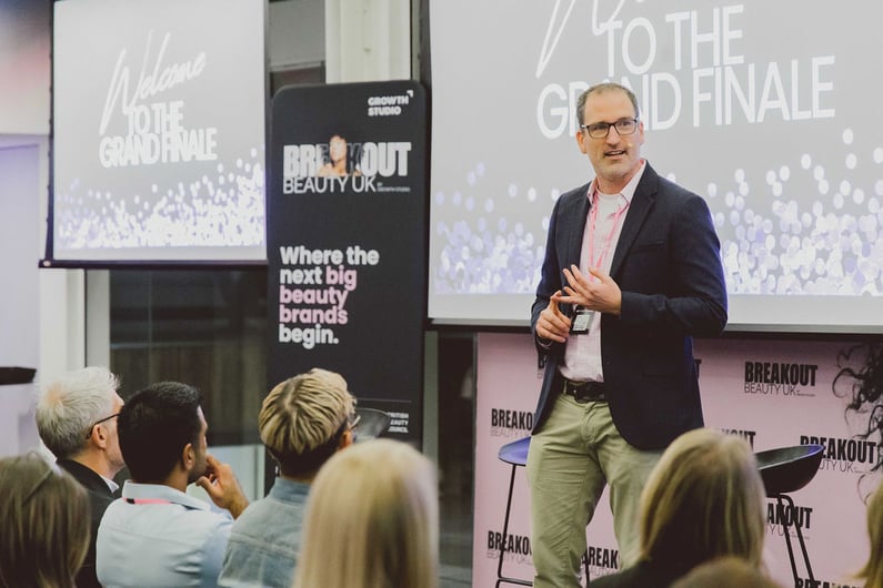 BBUK Finale 2025 - Paul Finch (Co-founder of Growth Studio), close up on stage