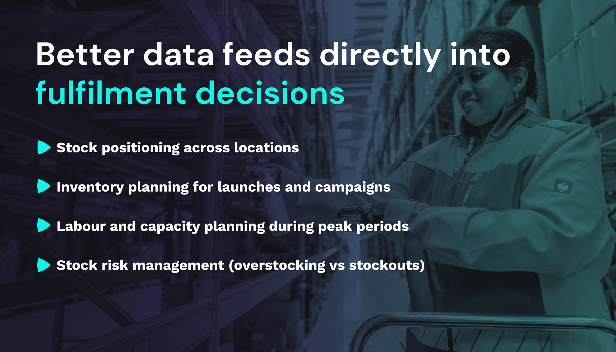Better data for fulfilment decisions