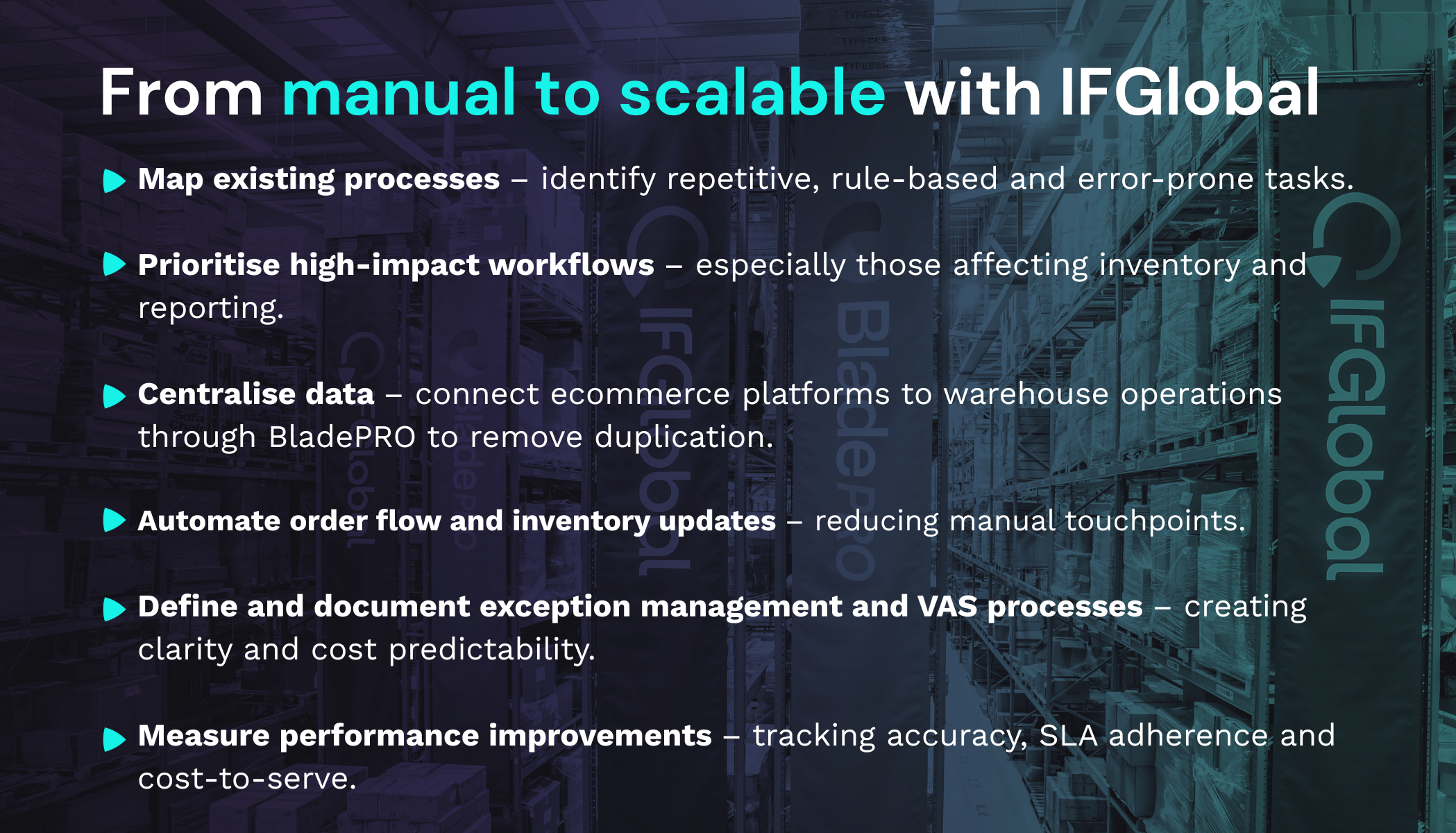 From manual to scalable