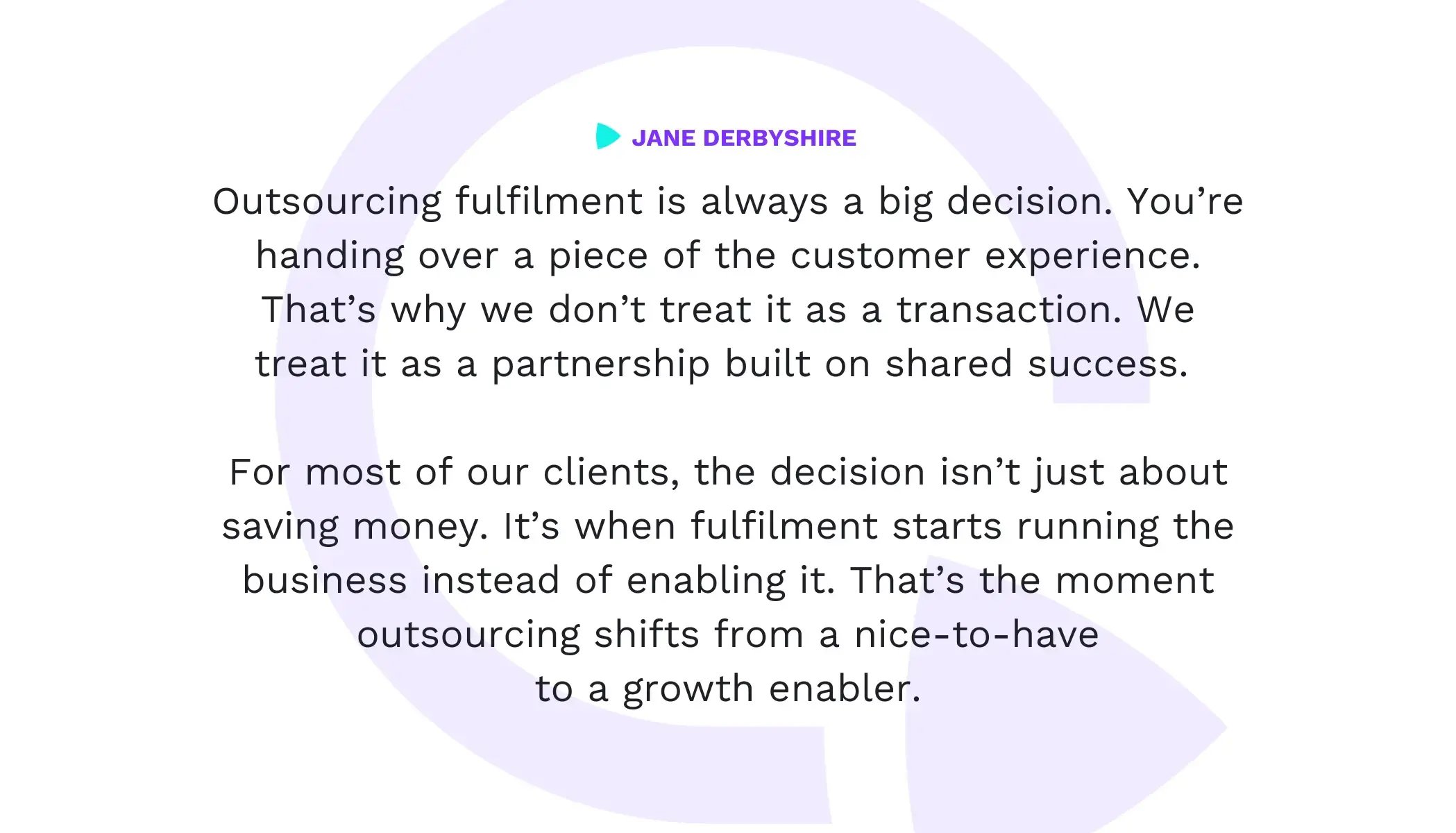 Outsourcing fulfilment (2)