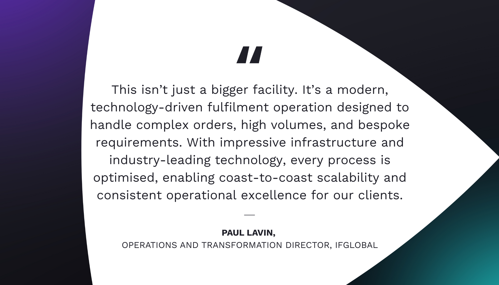 Paul Lavin - Vegas Facility